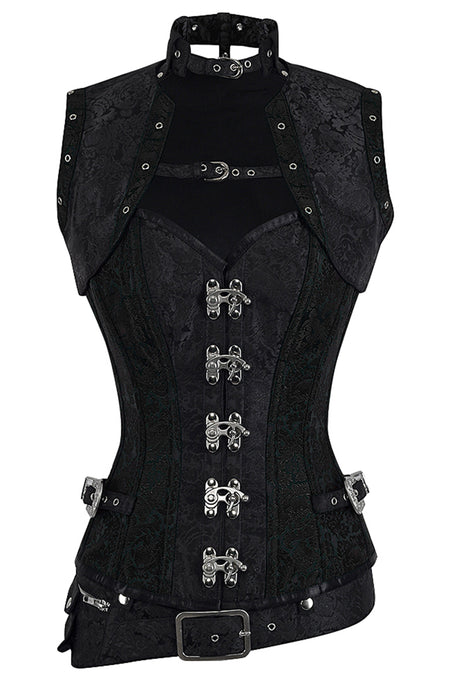 Handmade Fully Steel Boned Corset with Jacket & Belt – High-Quality Metalwork and Original Design