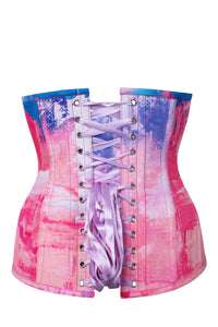 Corset Story MY-638 Cotton Candy Pink and Blue Longline Underbust Corset